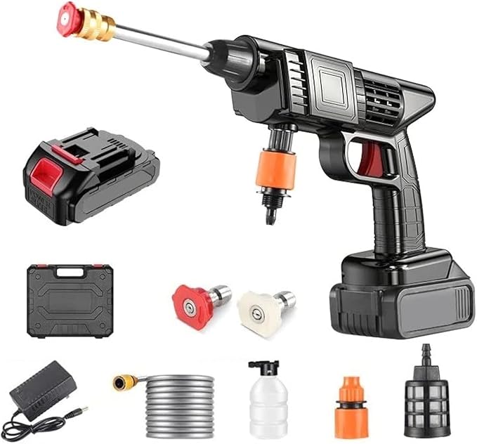 Cordless Pressure Washer | 48V Portable Electric Handheld Power Washer Gun | Ideal for Outdoor Use – Car Cleaning, Watering Flowers, and Floor Cleaning