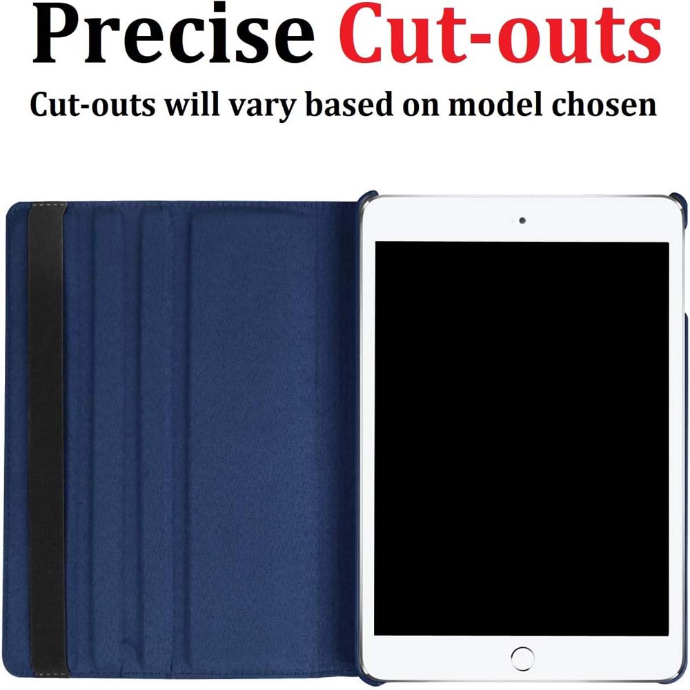 360° Rotating Case for iPad 10.2/10.5 - Auto Sleep/Wake Stand Cover with Multi-Angle Viewing (Multi Colour)