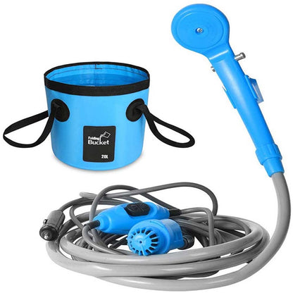 Portable Camping Shower - Outdoor/Indoor Water Shower for Travel, Beach, Swimming, and Pets, Eco-Friendly Design