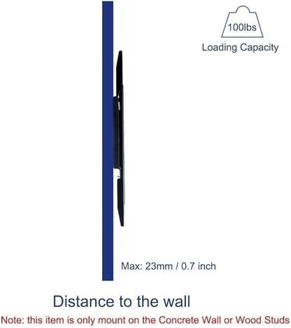 Universal TV Wall Mount with Shelf | Secure and Easy-to-Install Bracket for TVs and Monitors 34-81 Inches