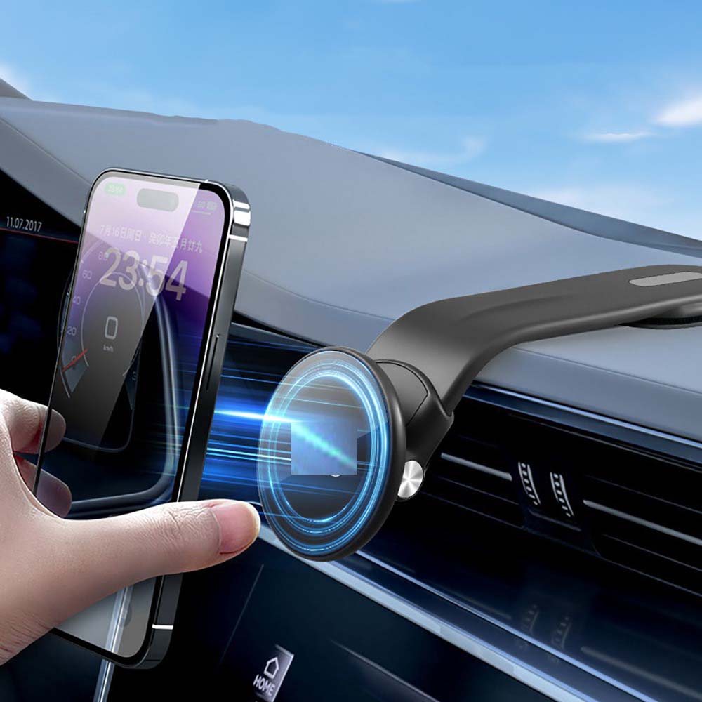 GD-HD968 Multi-Angle MagSafe Car Phone Holder, Secure Magnetic Grip with 360° Rotation for iPhone & Andriod MagSafe-Compatible Devices