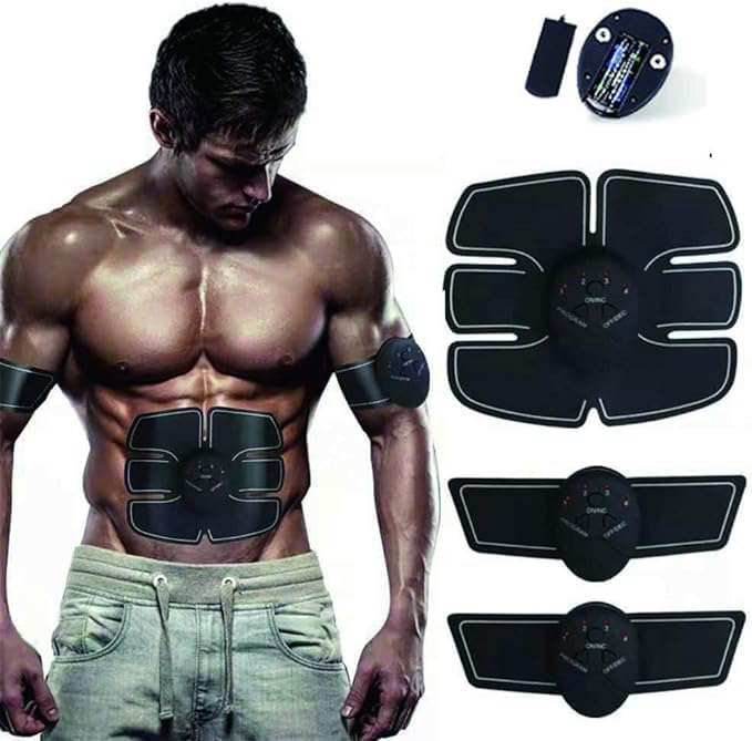 Vest Line Abdominal Muscle Sticker | Six-Pack Muscle Stimulator for Fitness | Black | Sculpt and Tone