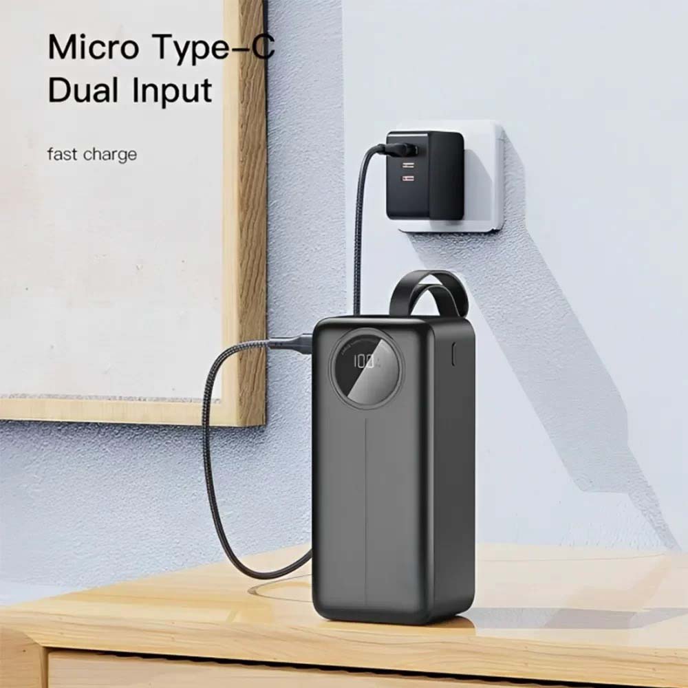 LCD Digital Display Power Bank – 30000mAh Portable Charger with Fast Charging