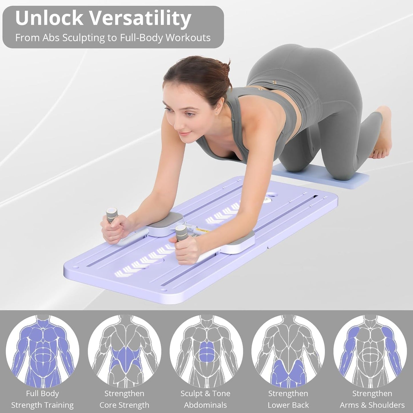 Versatile Upper Body Fitness Board – Foldable Push-Up Challenge Board | Portable Home Workout Tool for Strengthening & Toning Muscles | Full Upper Body Training