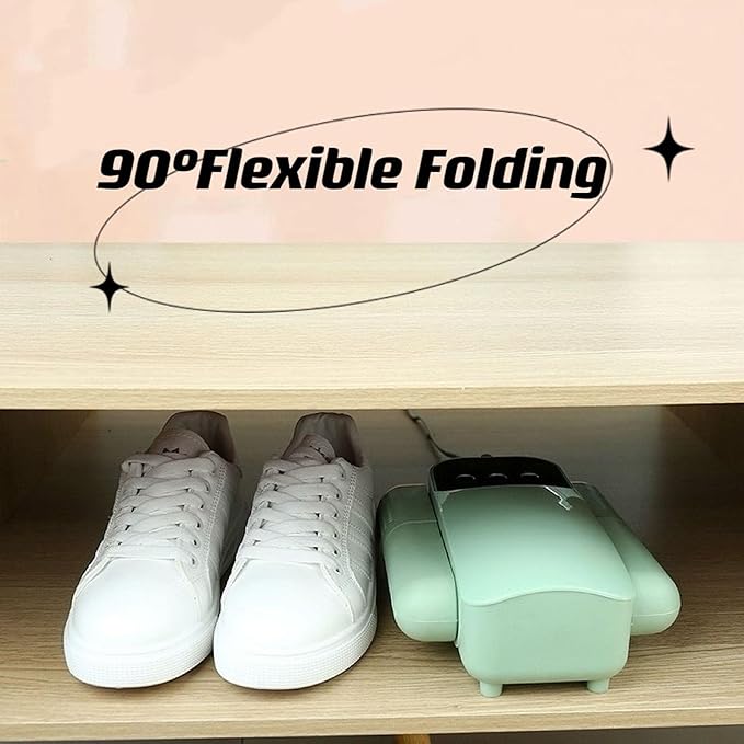 Electric Shoe Dryer with Adjustable Rack & Timer | Multi-Functional Boot Warmer & Glove Dryer for Sweaty Shoes