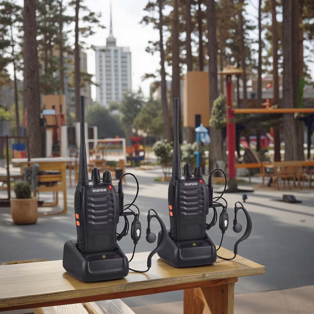 BF-888S UHF 400-470MHz Handheld Walkie-Talkie. 5W long-range ham radio for professional & commercial use. Wireless communication.