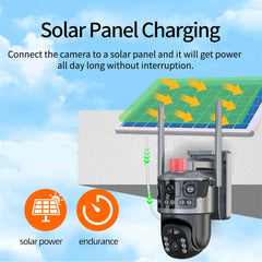 VC13-4G PRO WIFI Solar Camera – 6MP/8MP AI 4G CCTV, Full Color Night Vision, Wireless Outdoor Security Camera with SIM Card Support