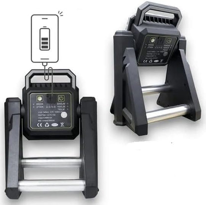 Multifunctional Work Light with Telescopic Base – Adjustable Height & Bright LED Illumination, Portable and Durable for Indoor & Outdoor Use, Ideal for Construction, DIY, and Emergency Lighting