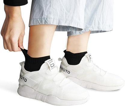 8 Pairs Men's Breathable Cotton Ankle Socks - Lightweight & Comfortable for Spring/Summer/Fall (Black)