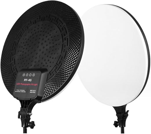 PF-45 Photography Light: 18-inch 60W High Brightness Circular Fill Light for Professional Streaming and Beauty Enhancements
