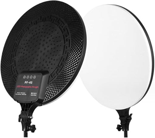 PF-45 Photography Light: 18-inch 60W High Brightness Circular Fill Light for Professional Streaming and Beauty Enhancements