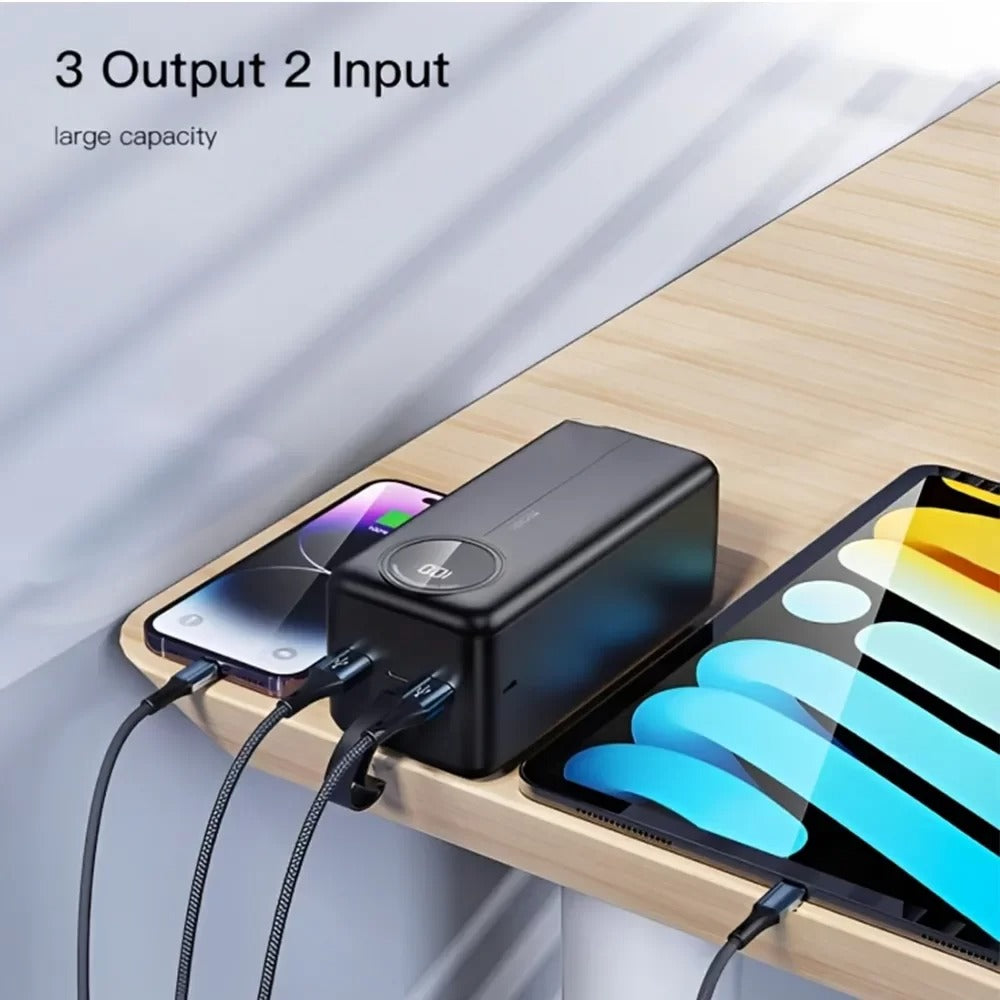 LCD Digital Display Power Bank – 30000mAh Portable Charger with Fast Charging