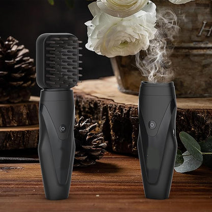 Electric Comb Incense Burner | Oud Arabic Comb Hair Bakhoor Burner for Aromatic Styling | Pink