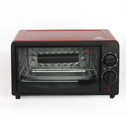 Multi-Function Electric Oven | 12L Mini Air Fryer Chicken Oven | Portable Tabletop Baking Oven with Bakeware & Rack | High-Temperature Mini Cake Oven for Home & Commercial Use (Red)