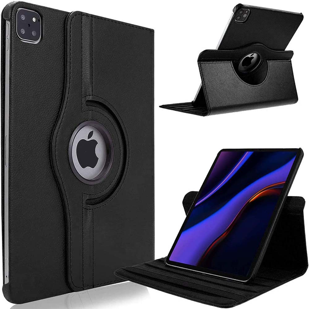 iPad Pro 13" M4 360° Rotating Case - Premium Leather Cover w/Auto Sleep/Wake & Multi-Angle Stand (2024) (Multi Colour)