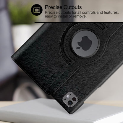 iPad Pro 11 2024 (M4) Case - 360° Rotating Smart Folio Cover with Auto Sleep/Wake & Multi-Angle Stand (Multi Colour)