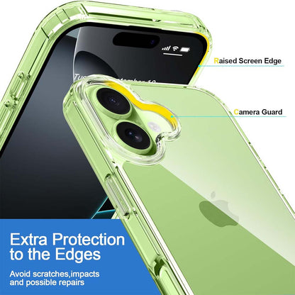 Crystal Clear Case for iPhone 17 6.3" (2025) - Anti-Yellowing Hard Back, Slim Shockproof Bumper, Wireless Charging Compatible