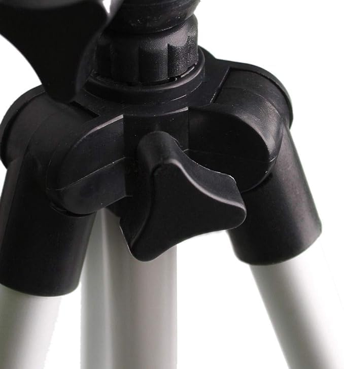 ETH-337: Black and Silver 50-Inch Camera Tripod Stand for Canon EOS Series (1100D, 500D, 550D, 600D)