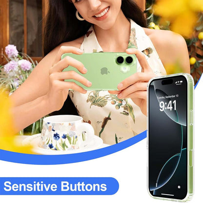 Crystal Clear Case for iPhone 17 6.3" (2025) - Anti-Yellowing Hard Back, Slim Shockproof Bumper, Wireless Charging Compatible