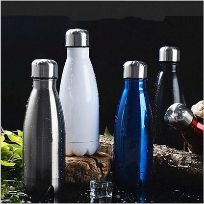 Stainless Steel Double Wall Cola Water Bottle | Maroon, 500ml | Keeps Hot & Cold up to 4 Hours | (Black-05)