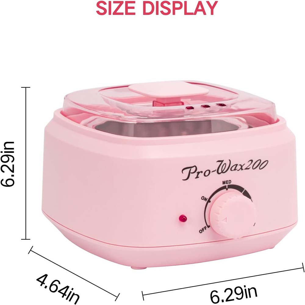 200 Pro Professional Wax Heater - Hair Removal Wax Warmer Machine for Salon & Home Use with Adjustable Temperature