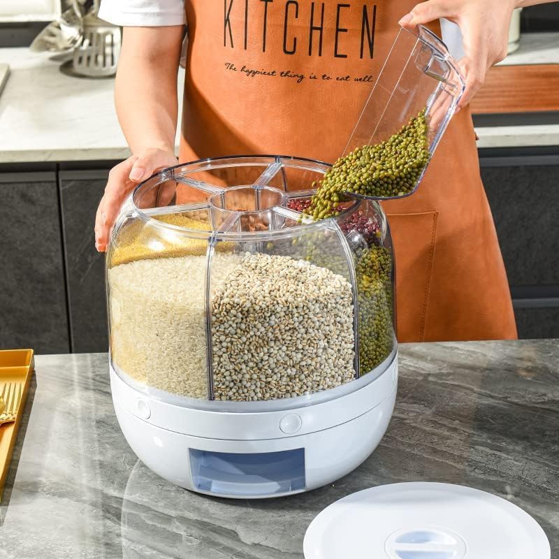 Multifunctional Grain Storage System – Versatile Grain Dispenser and Rice Box with Durable Design