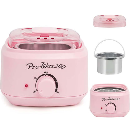 200 Pro Professional Wax Heater - Hair Removal Wax Warmer Machine for Salon & Home Use with Adjustable Temperature