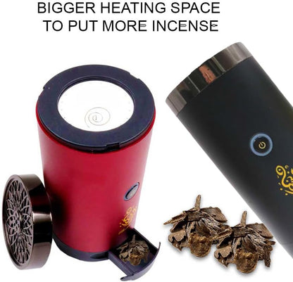 Portable Incense Burner | USB Rechargeable Oud Burner | Electric Arabic Mubkhara Device for Home, Office, and Car