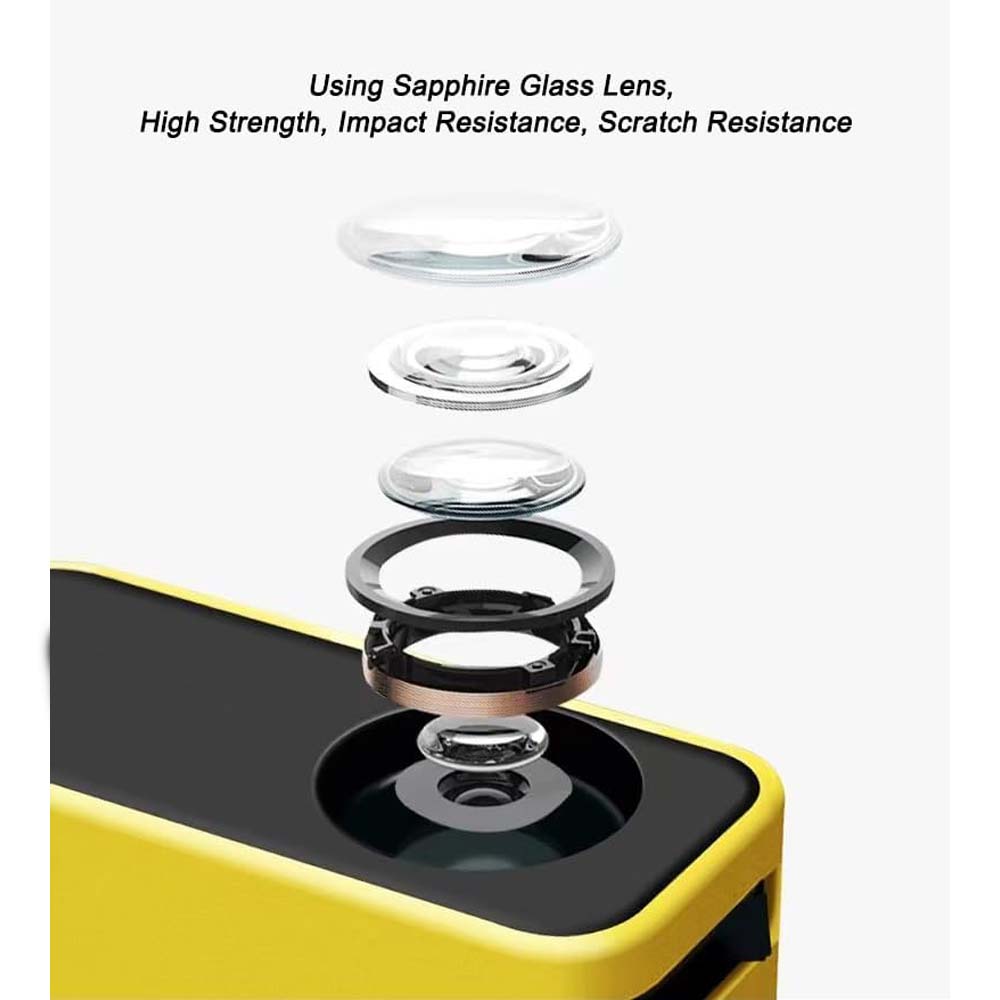 Mini Pocket Projector - HD Portable Movie Projector, Phone Screen Mirroring, Home Entertainment, Compact Yellow Design