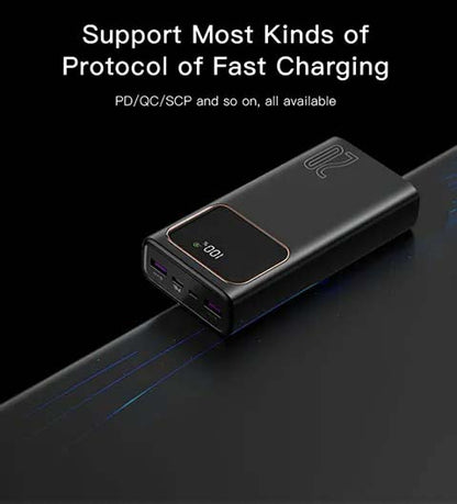 P30 20000mAh Fast Charging Power Bank – Reliable Portable Charger for All Devices