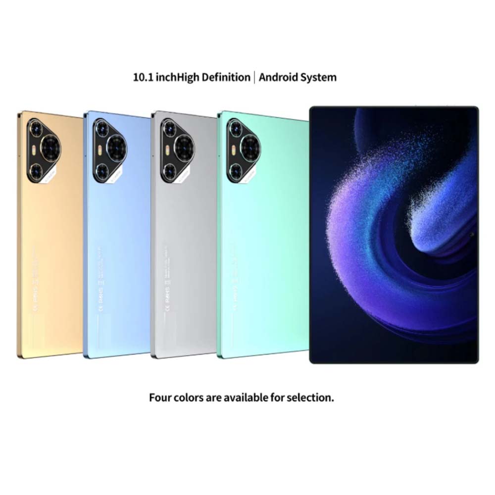 P200 11" Android 13 Tablet - 5G WiFi, Dual SIM, 8GB/512GB, 8000mAh, w/Keyboard & Mouse (Multi Colour)