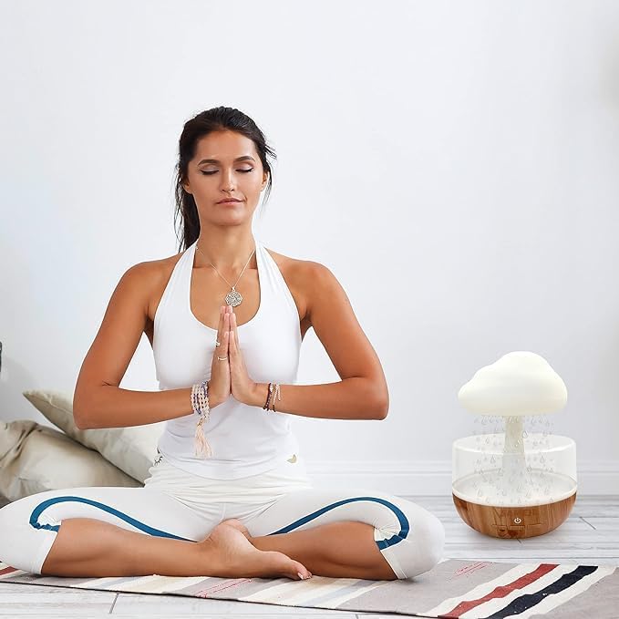 Raining Cloud Night Light Aromatherapy Diffuser – Your All-in-One Relaxation and Sleep Aid