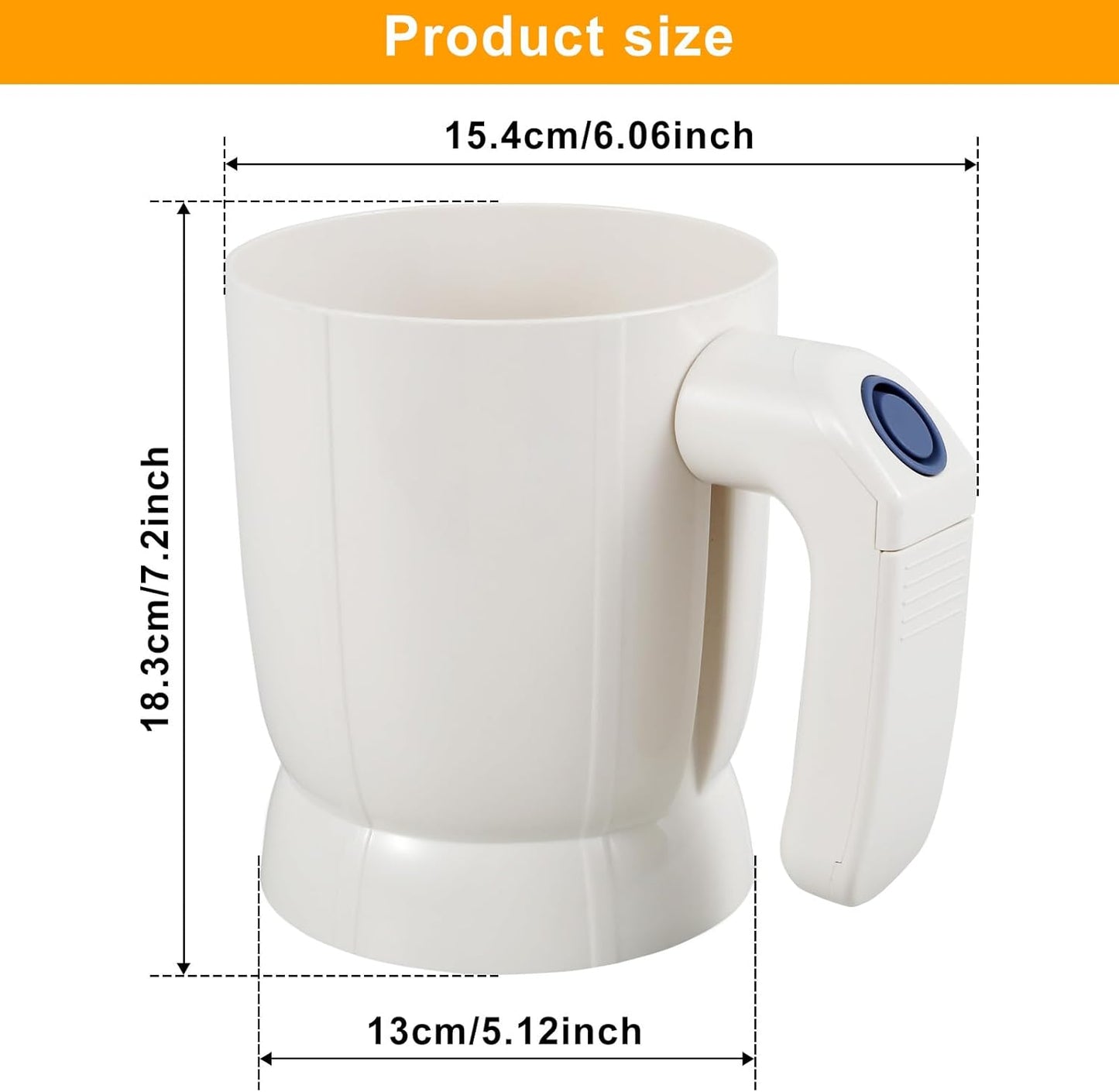 Electric Flour Sifter – Battery-Operated Steel Mesh Sieve for Effortless Baking and Pastry Making