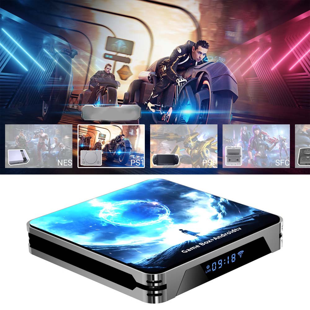 W8 PRO Android TV Game Dual System | 30,000 Games | Android 14.0 TV Box