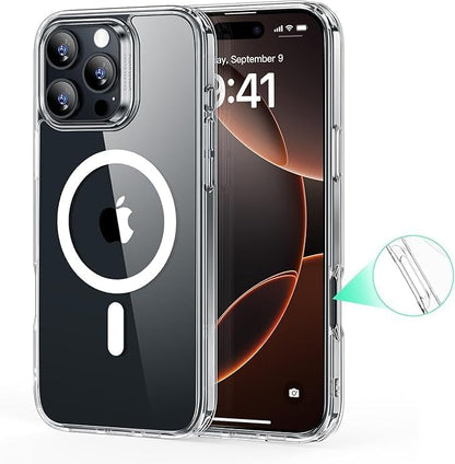 MagSafe Compatible Magnetic Phone Case with Camera Control | Military-Grade Shock Protection for iPhone 16, 16 Plus, 16 Pro, 16 Pro Max – Includes Free Screen Protector