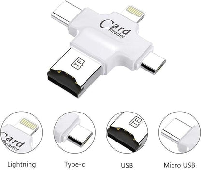 Universal Card Reader – Compatible with iPhone, Samsung, Huawei, and HTC Devices - A Versatile Connectivity Solution