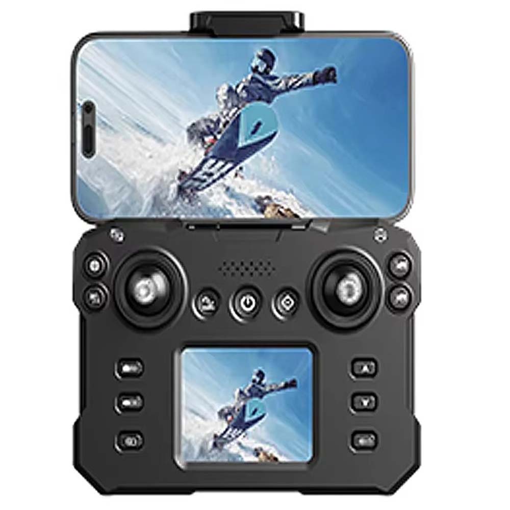 KY102 Drone with Screen Remote Control. Foldable obstacle avoidance & WiFi FPV quadcopter for kids & adults. HD camera.