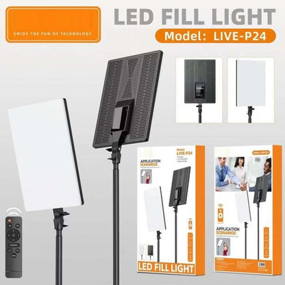 Live P24 Professional LED Fill Light - 20" Studio Lighting Panel for Photography, Videography & Live Streaming