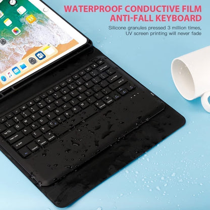 Keyboard Case Compatible with iPad Models | Ultra-Thin PU Leather Case | Wireless Detachable Keyboard | Pen Slot | Smart Arabic-English Keyboard
