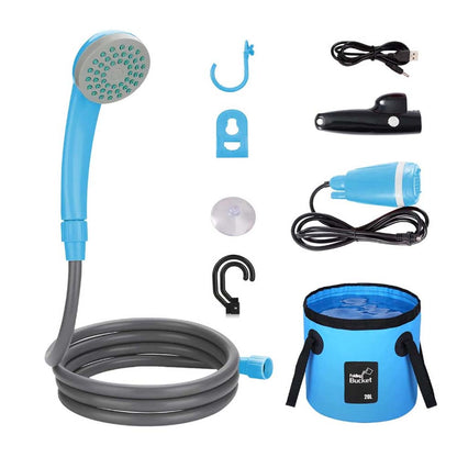Portable Camping Shower - Outdoor/Indoor Water Shower for Travel, Beach, Swimming, and Pets, Eco-Friendly Design