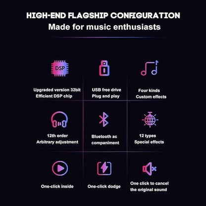 V9 Audio Mixer – Versatile Sound Board with Multi-Channel Capability, Voice Changer, and Effects for Streaming, Gaming, and Podcasting