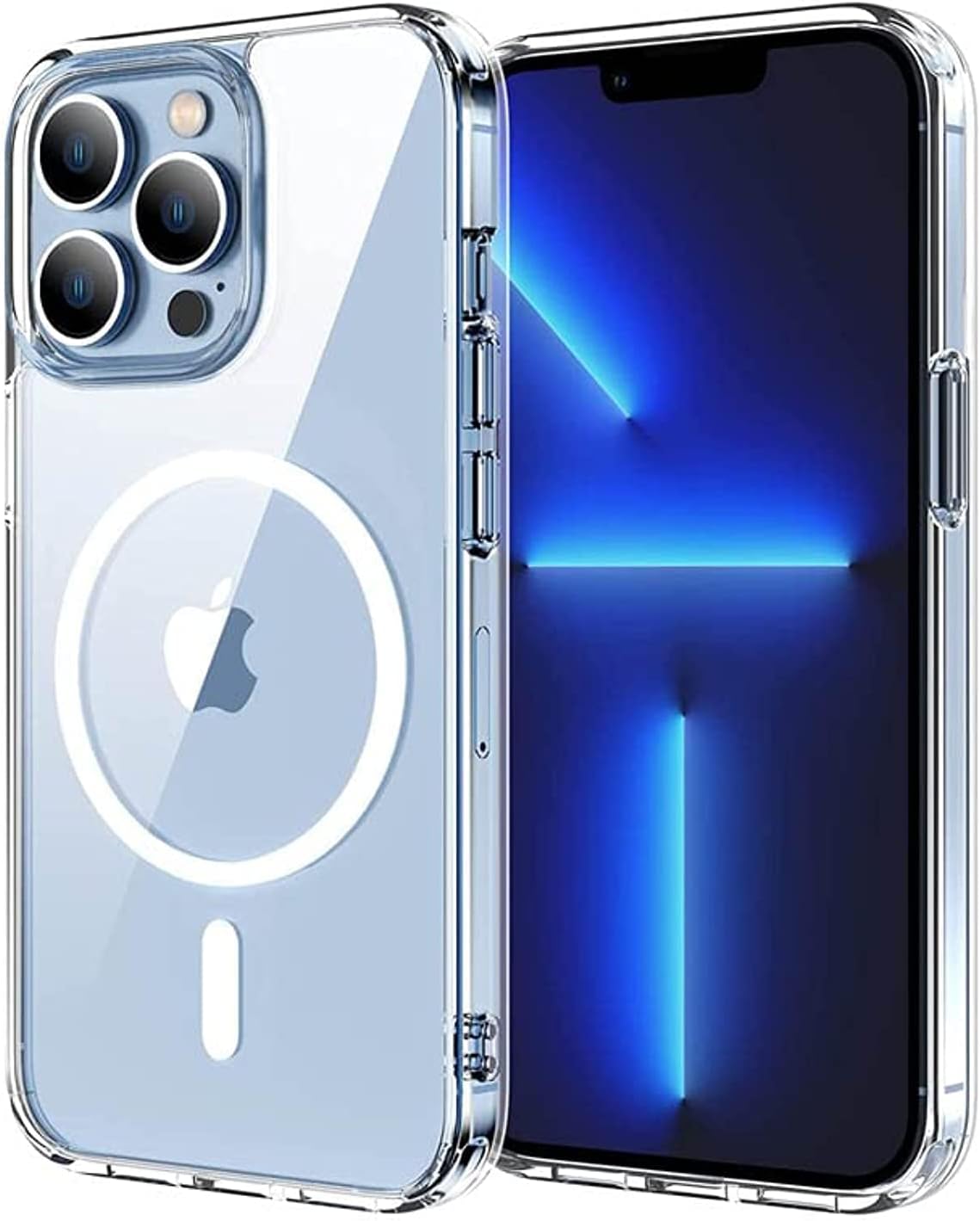 MagSafe Compatible Magnetic Phone Case with Camera Control | Military-Grade Shock Protection for iPhone 13, 13 Mini, 13 Pro, 13 Pro Max – Includes Free Screen Protector