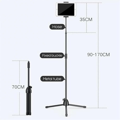 Universal Height Adjustable Mobile Phone Floor Stand Holder | Perfect for Every Mobile Device | Hands-Free Convenience