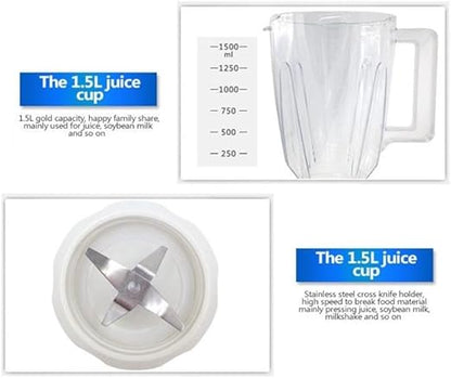 Electric Food Processor – Versatile Blender Mixer for Smoothies, Juices, and More