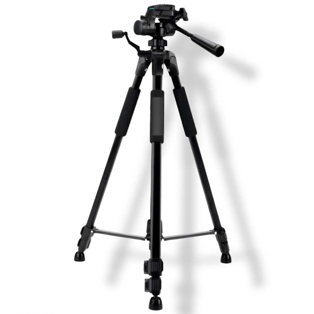 PK9970 Professional Tripod for Mobile & Camera – Durable ABS + Metal Construction, Adjustable Height, Lightweight, Compatible with Smartphones & Cameras