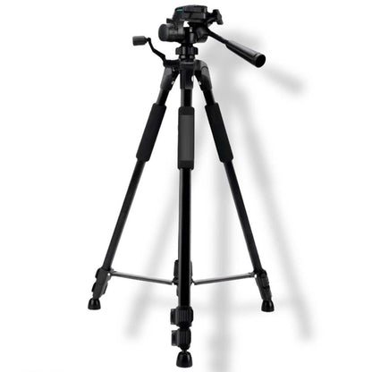 PK9970 Professional Tripod for Mobile & Camera – Durable ABS + Metal Construction, Adjustable Height, Lightweight, Compatible with Smartphones & Cameras