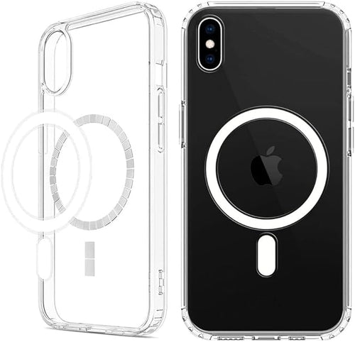 MagSafe Compatible Magnetic Phone Case with Camera Control | Military-Grade Shock Protection for iPhone X, Xs, Xs Max, Xr – Includes Free Screen Protector