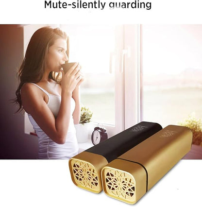 Bakhoor Rechargeable USB Power Electric Bakhoor Burner (Gold) | Portable Oud Incense Burner