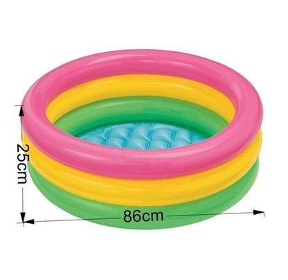 3 Rings Inflatable Sunset Glow Pool | Colorful Swimming Pool for Babies and Toddlers