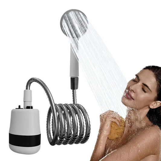 Portable Camping Shower - USB Rechargeable Electric Shower Pump with Handheld Shower Head for Outdoor Camping, Car Washing, Gardening, Pet Cleaning, and Travel. Perfect Portable Shower System for a Convenient and Refreshing Experience Anywhere